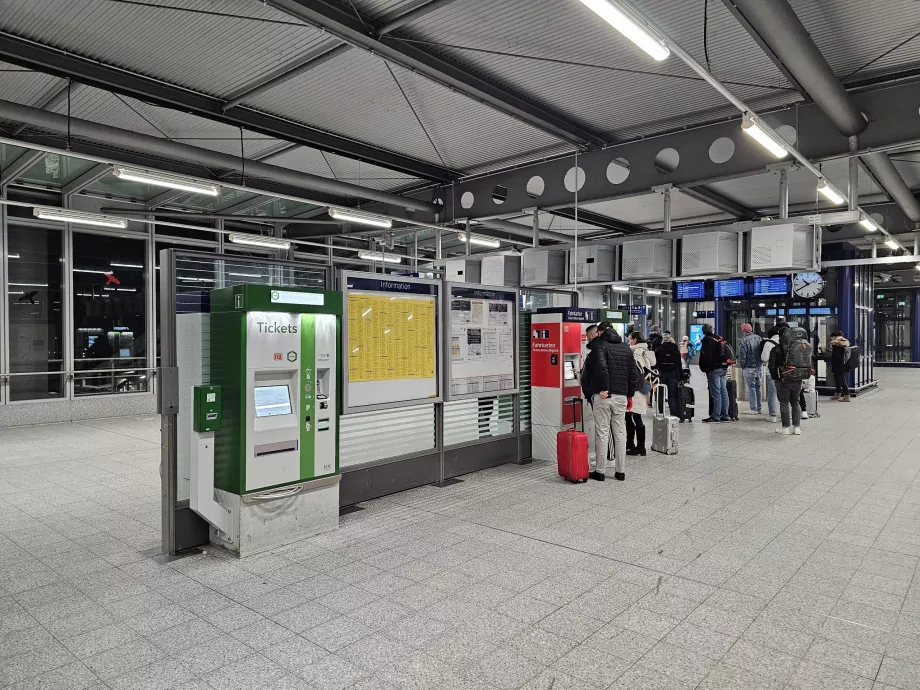 Vending machines at the station