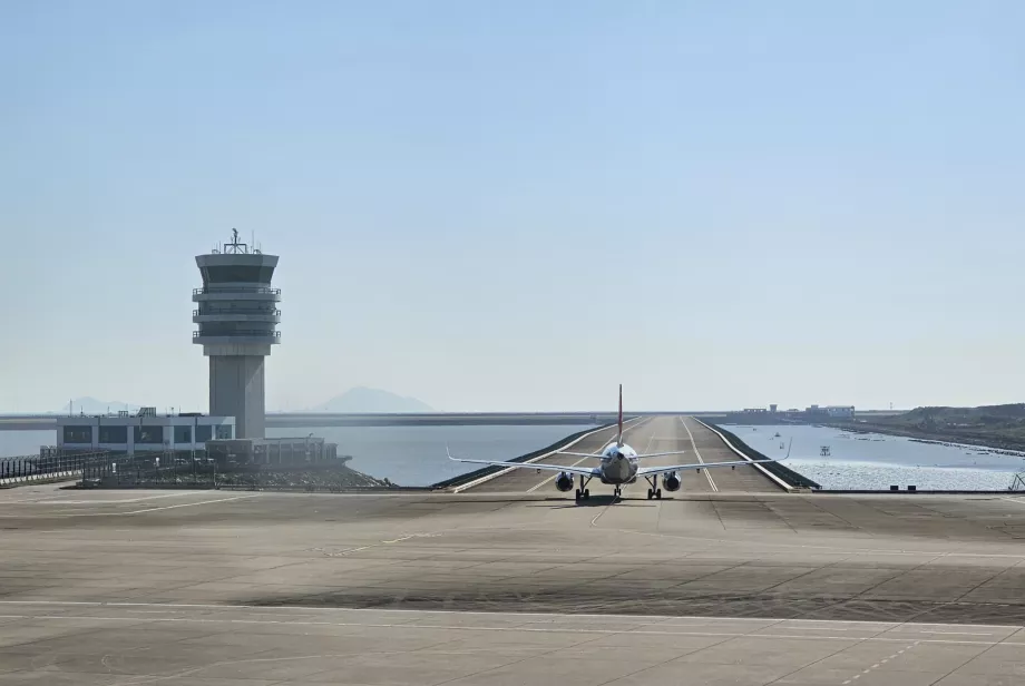 Taxiway at Macao MFM Airport