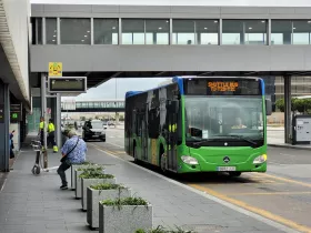 Free shuttle bus between terminals