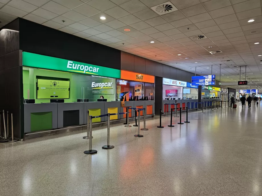 Car rental, Arrivals hall, ATH