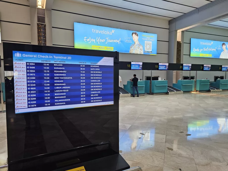 Registreerimine Jakartas CGK lennujaamas