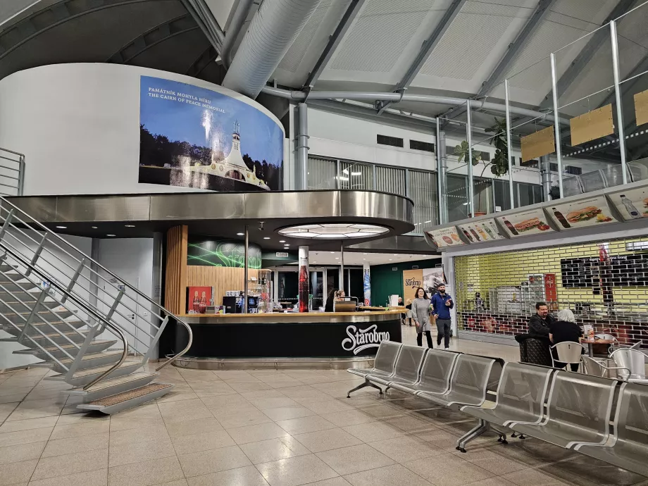 Restaurant in the public area, BRQ Airport